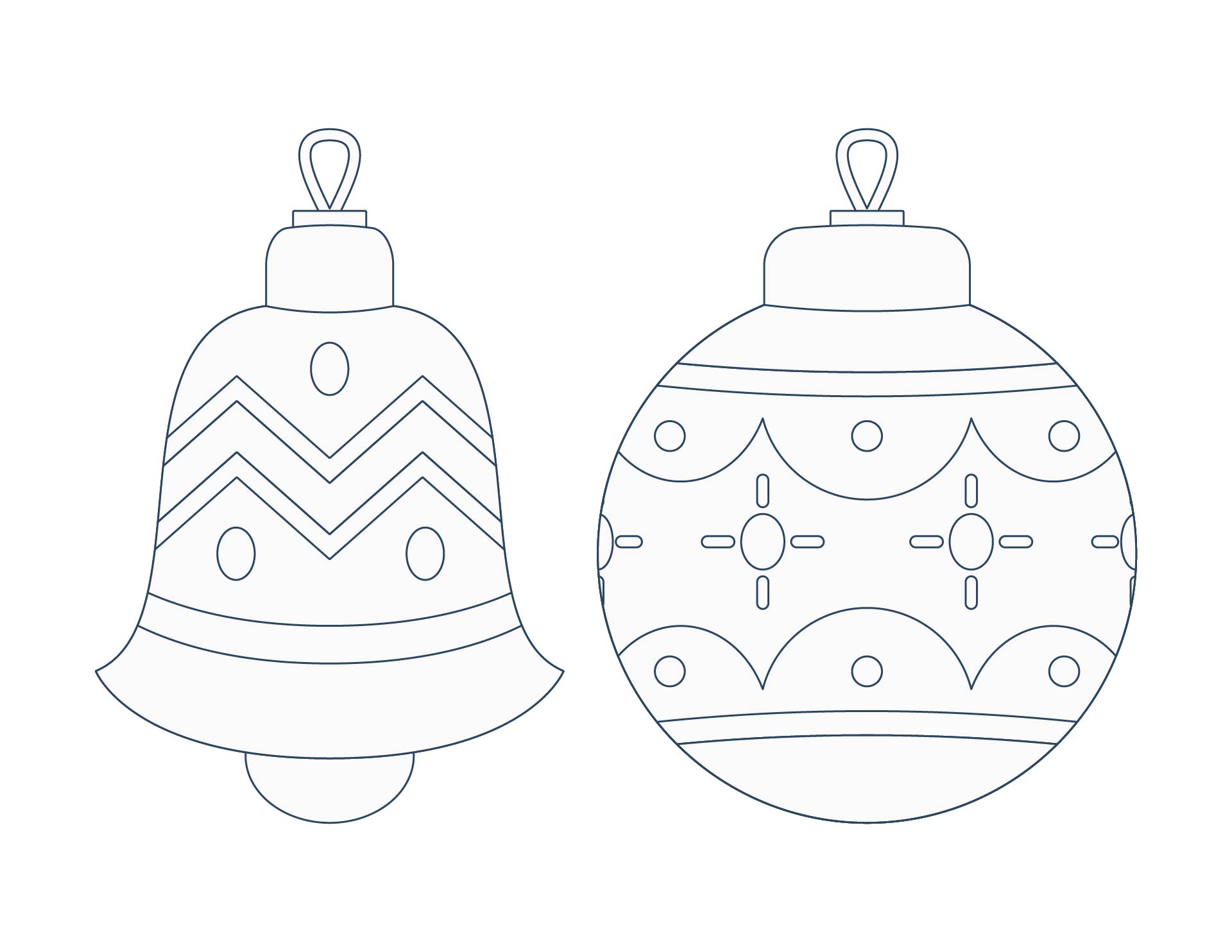 Free Printable Christmas Ornament Patterns To Color