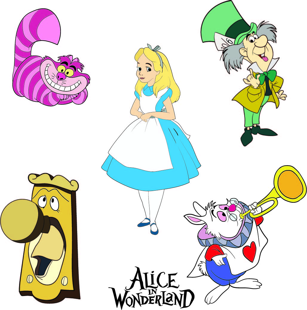 6 Best Images Of Free Printable Alice In Wonderland Clip Art Alice In 