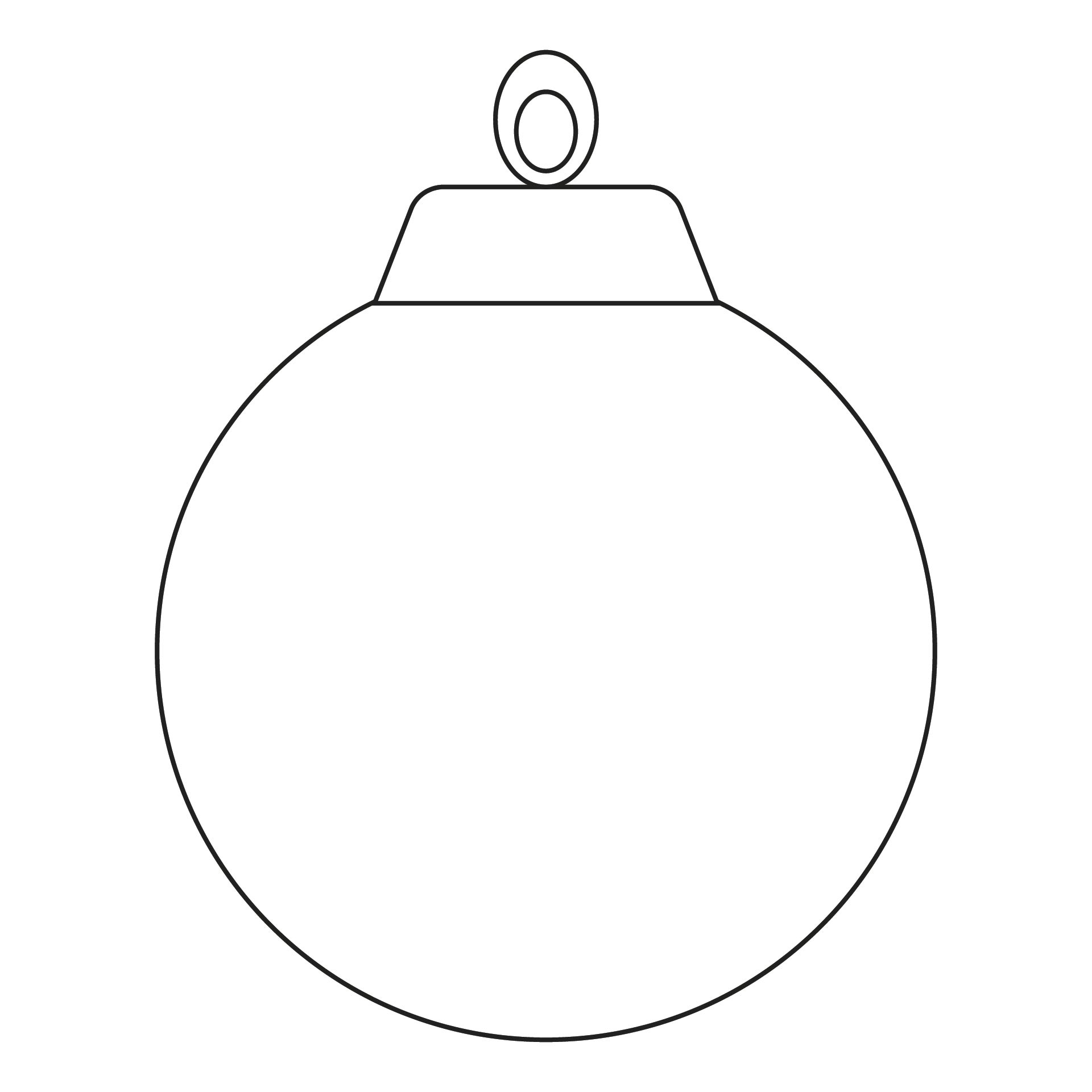 8 Best Images of Ornament Printable Template Christmas Ball Ornament