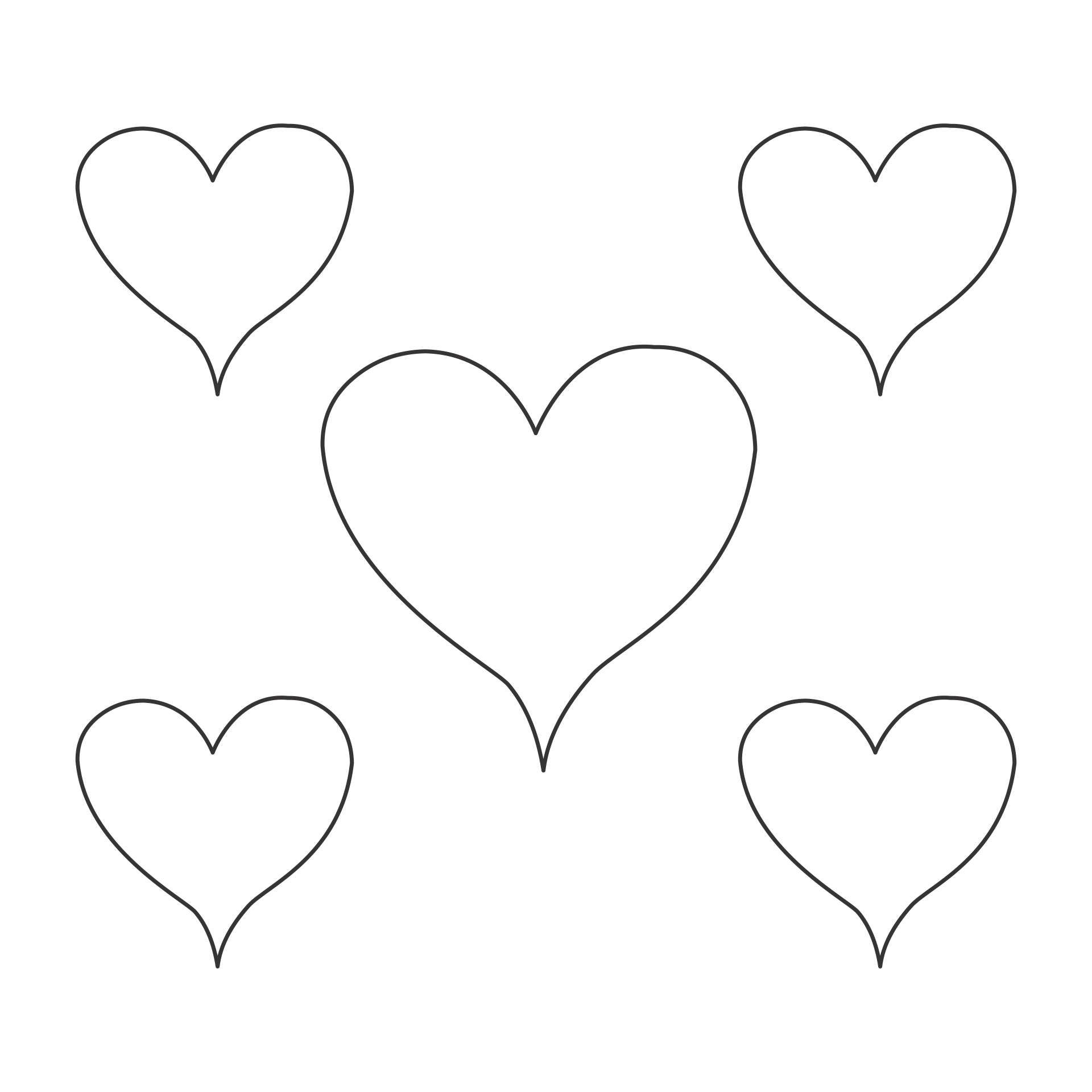 9 Best Images Of Heart Shape Pattern Printable Printable Heart Shape
