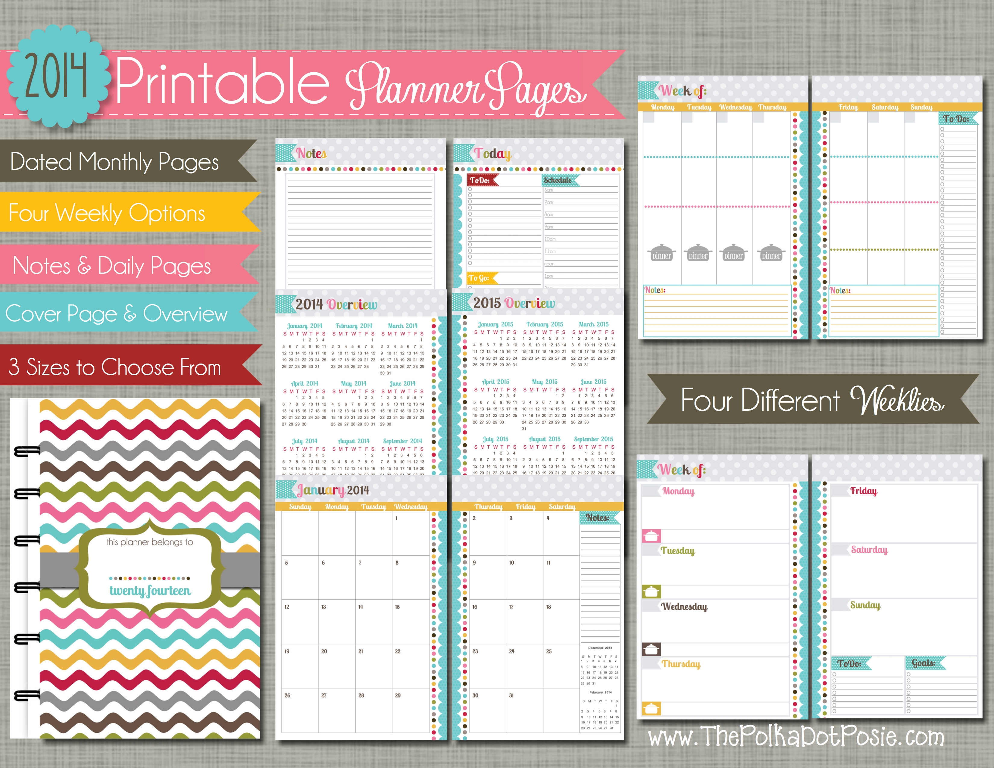 8 Best Images of Printable Mini Planner Half Page Weekly Planner