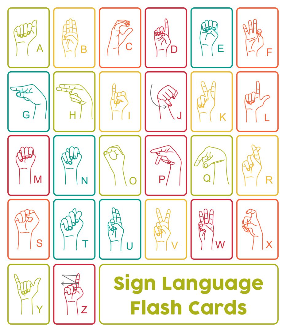 6 Best Images of Printable ASL Flash Cards Printable Sign Language