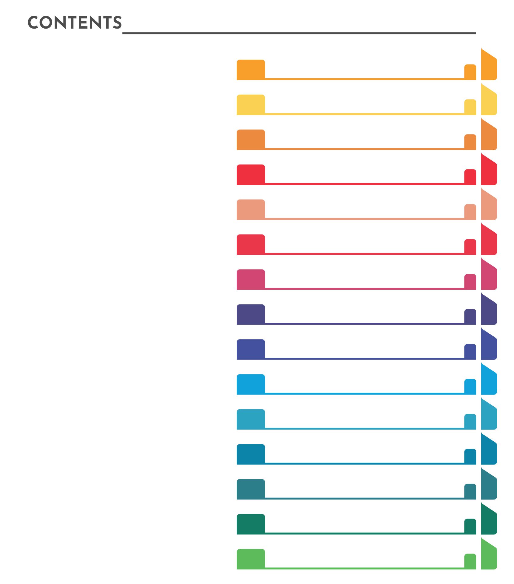 7 Best Images Of Word Printable Tab Index Page Blank Table Of Contents Page Index Tab