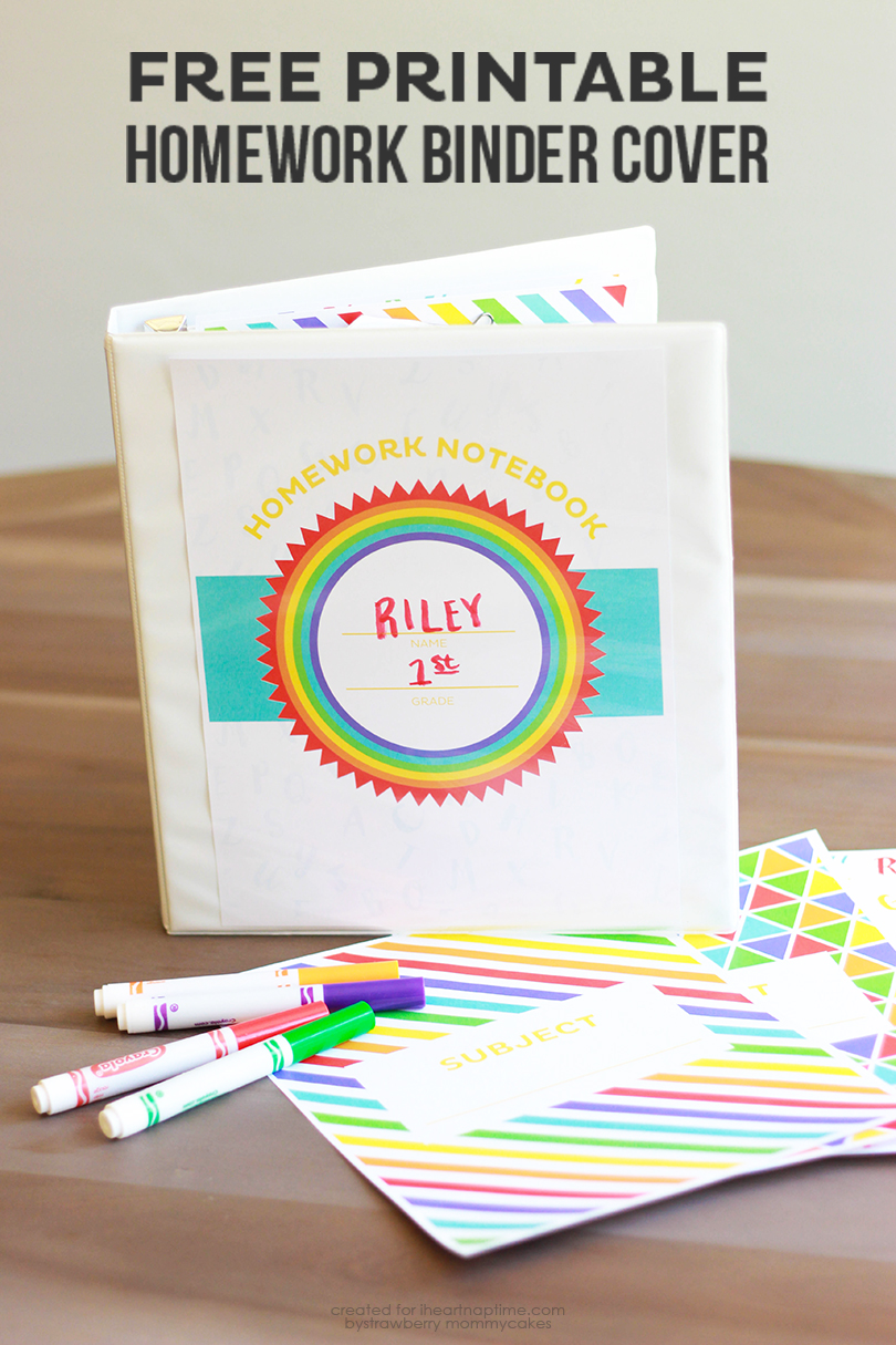 7 Best Images of Homework Binder Printables Free Printable Binder