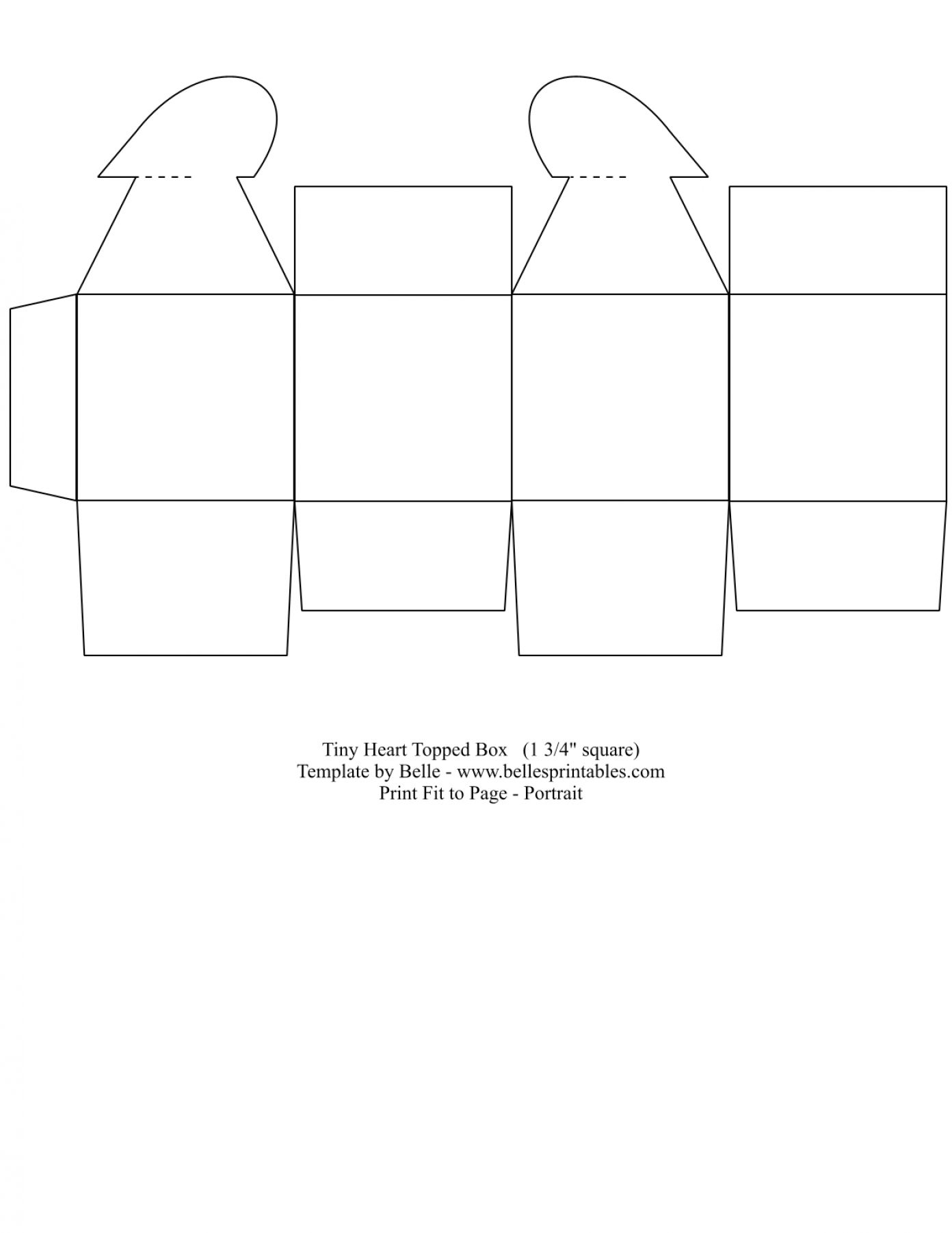 Folded Box Template Gift Box Templates Free Printable