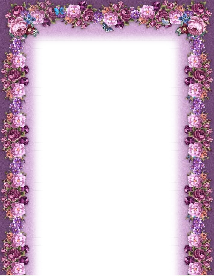 7 Best Images of Flower Borders Clip Art Free Printable 4X6 Free