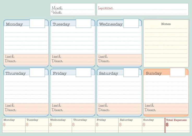 Free Printable Weekly Student Planner 2022 Pdf