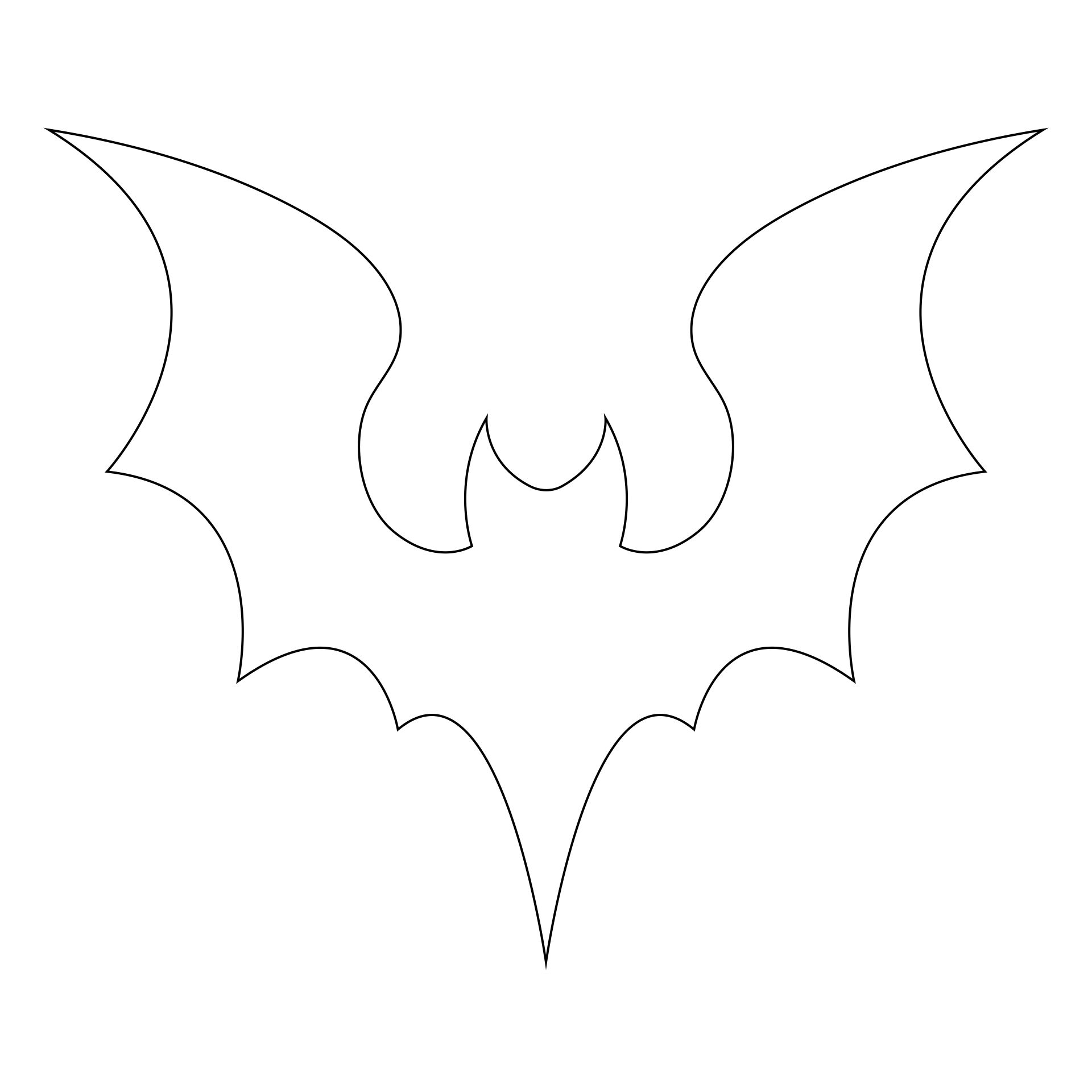 Bat Stencil Printable Free