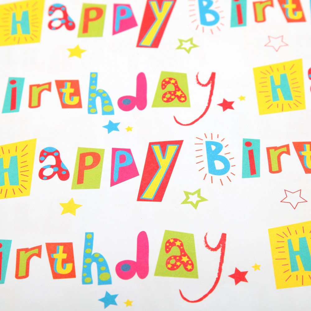 Free Printable Happy Birthday Wrapping Paper Printable