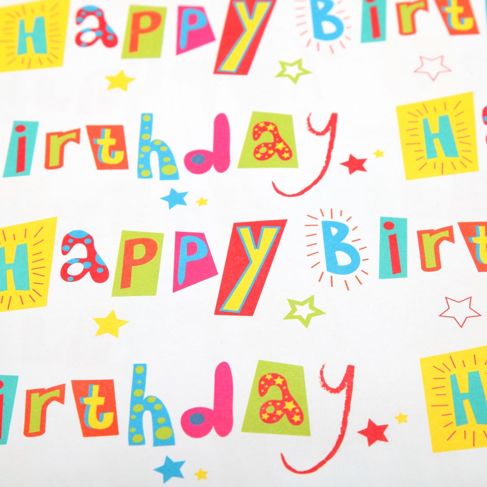 Happy Birthday Wrapping Paper Printable Free Printable Templates