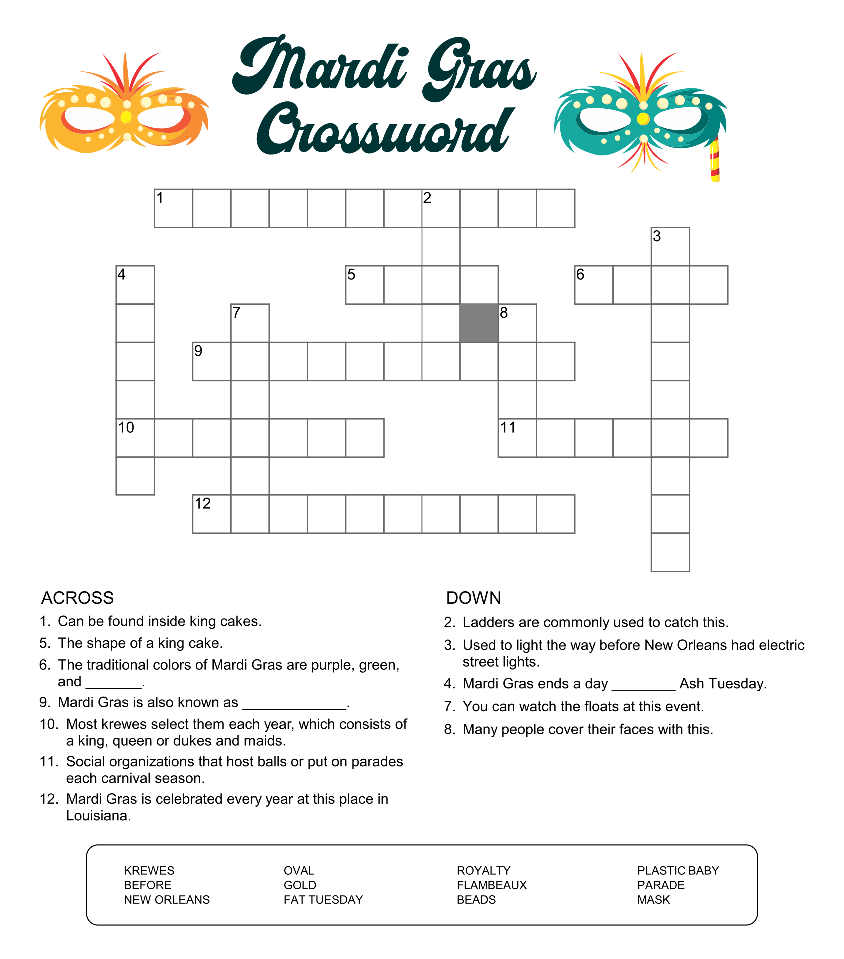 6 Best Images of Easy Printable Puzzles Free Printable Easy Crossword