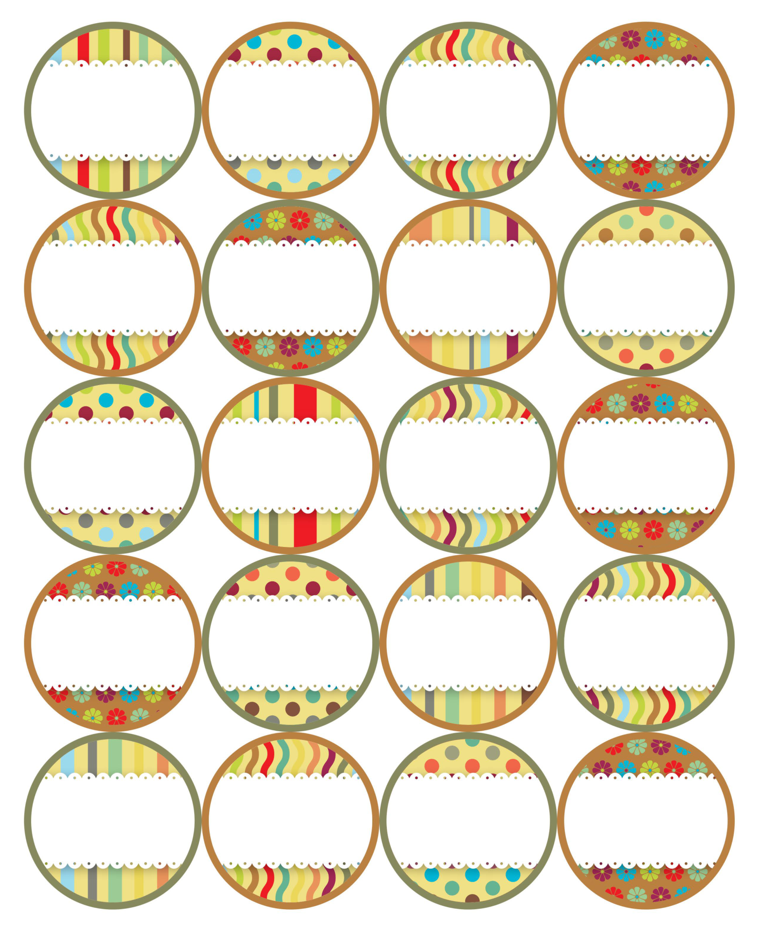 Printable Mason Jar Labels