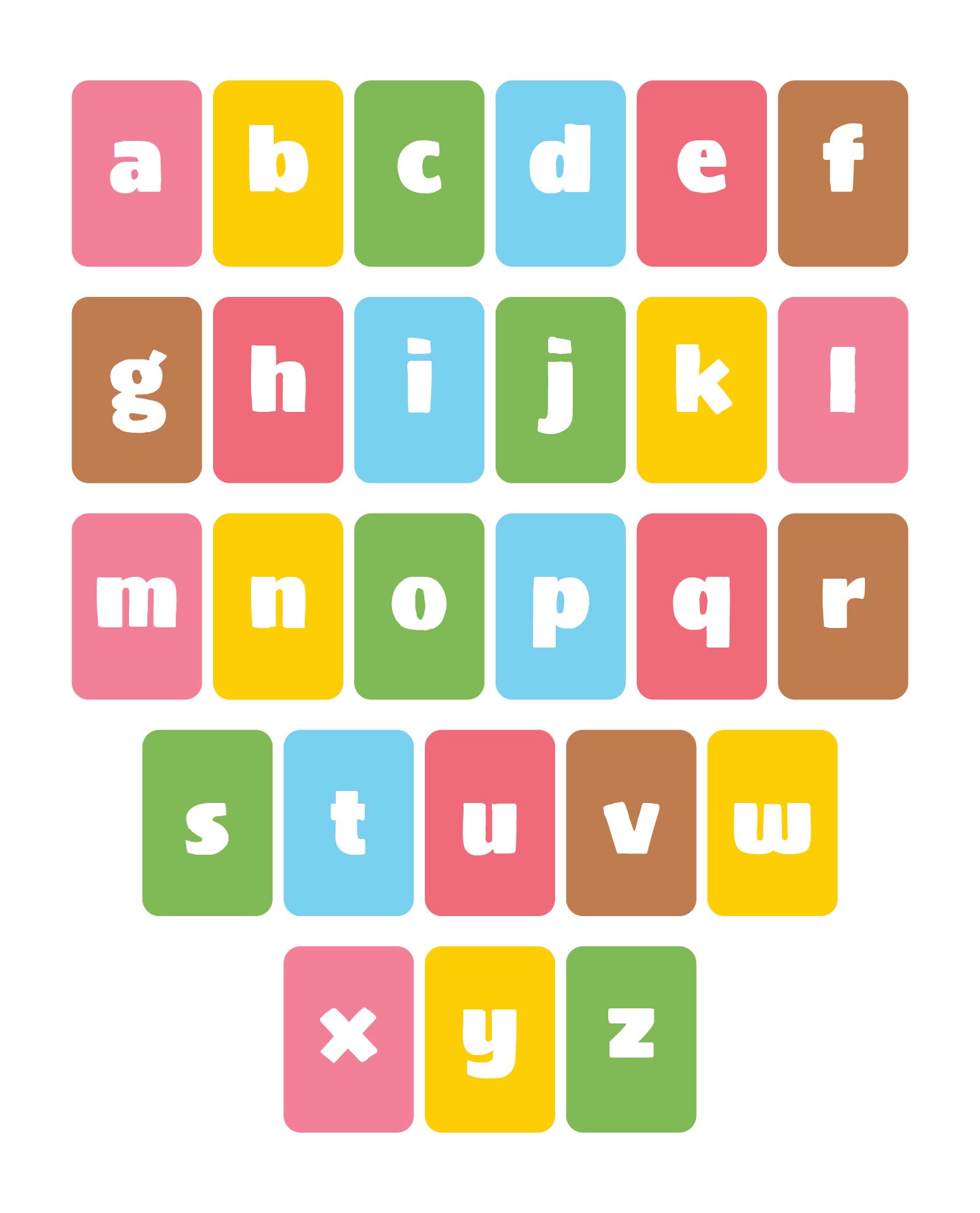 6 Best Images Of Printable Lowercase Letters To Color Printable