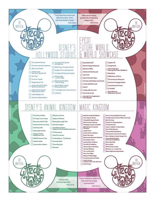 7 Best Images of Disneyland Vacation Planner Printable Pages Disney