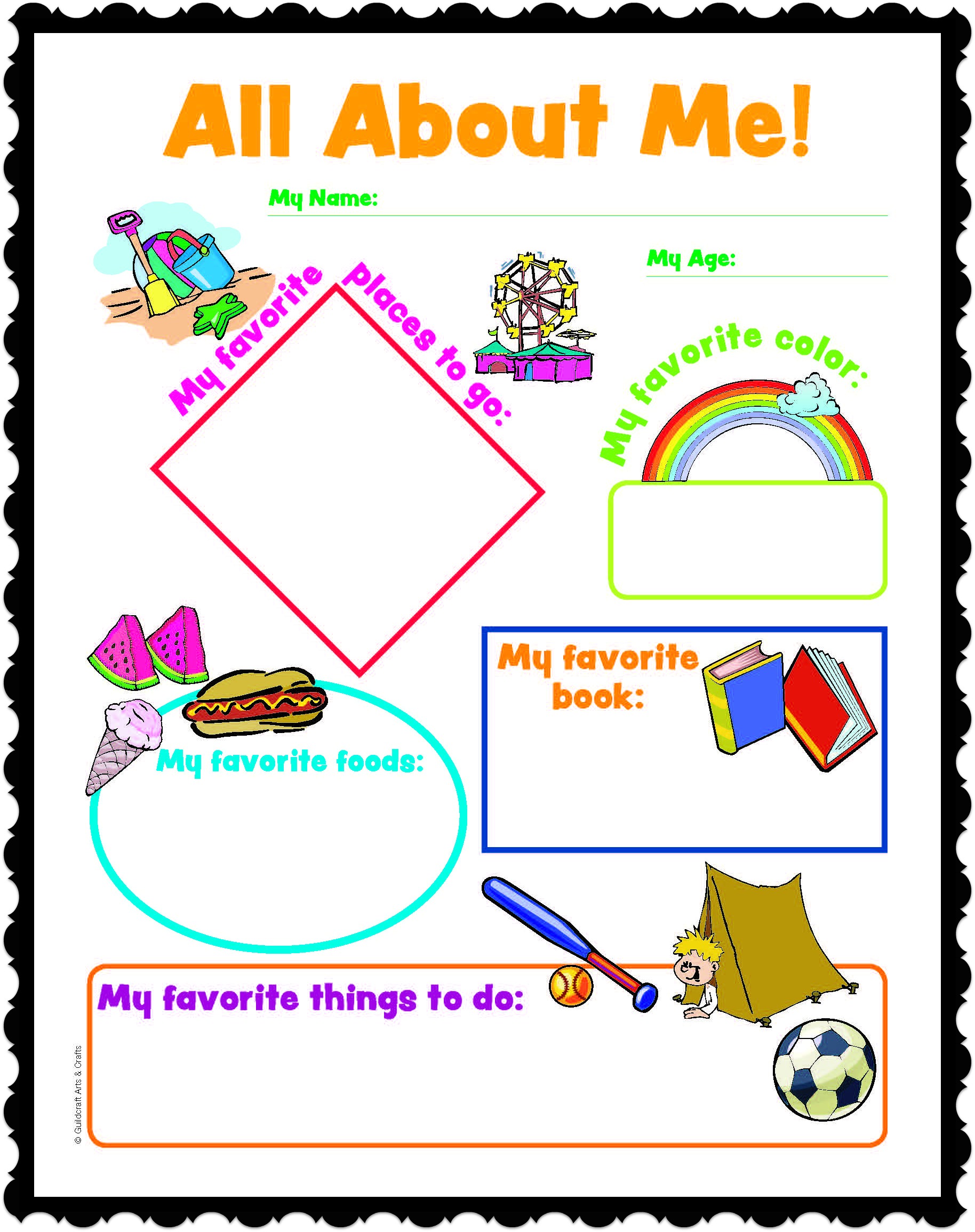 Free All About Me Printables Preschool