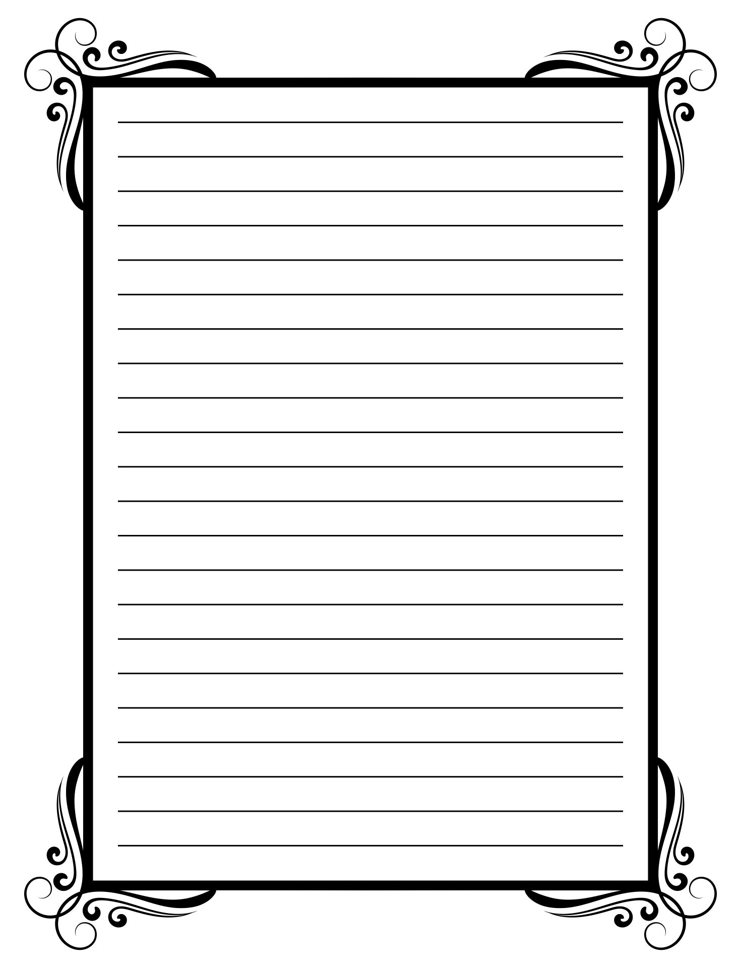 8 Best Images of Printable Lined Stationery Printable Lined Writing