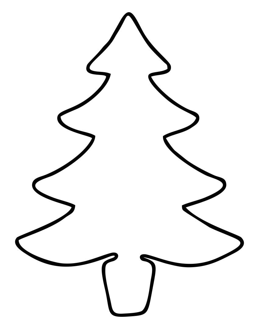3D Christmas Tree Template
