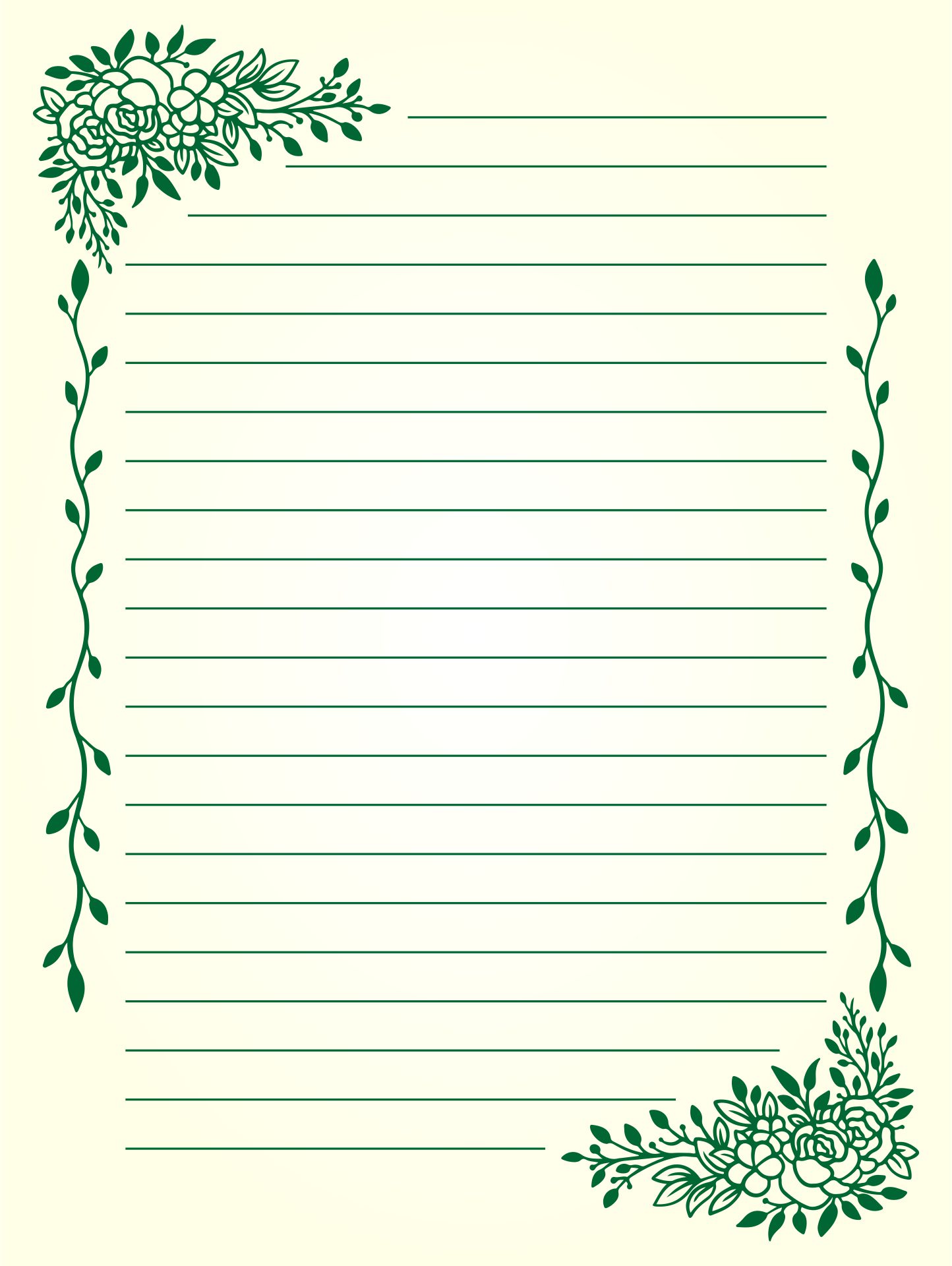 Free Stationery Templates Printable