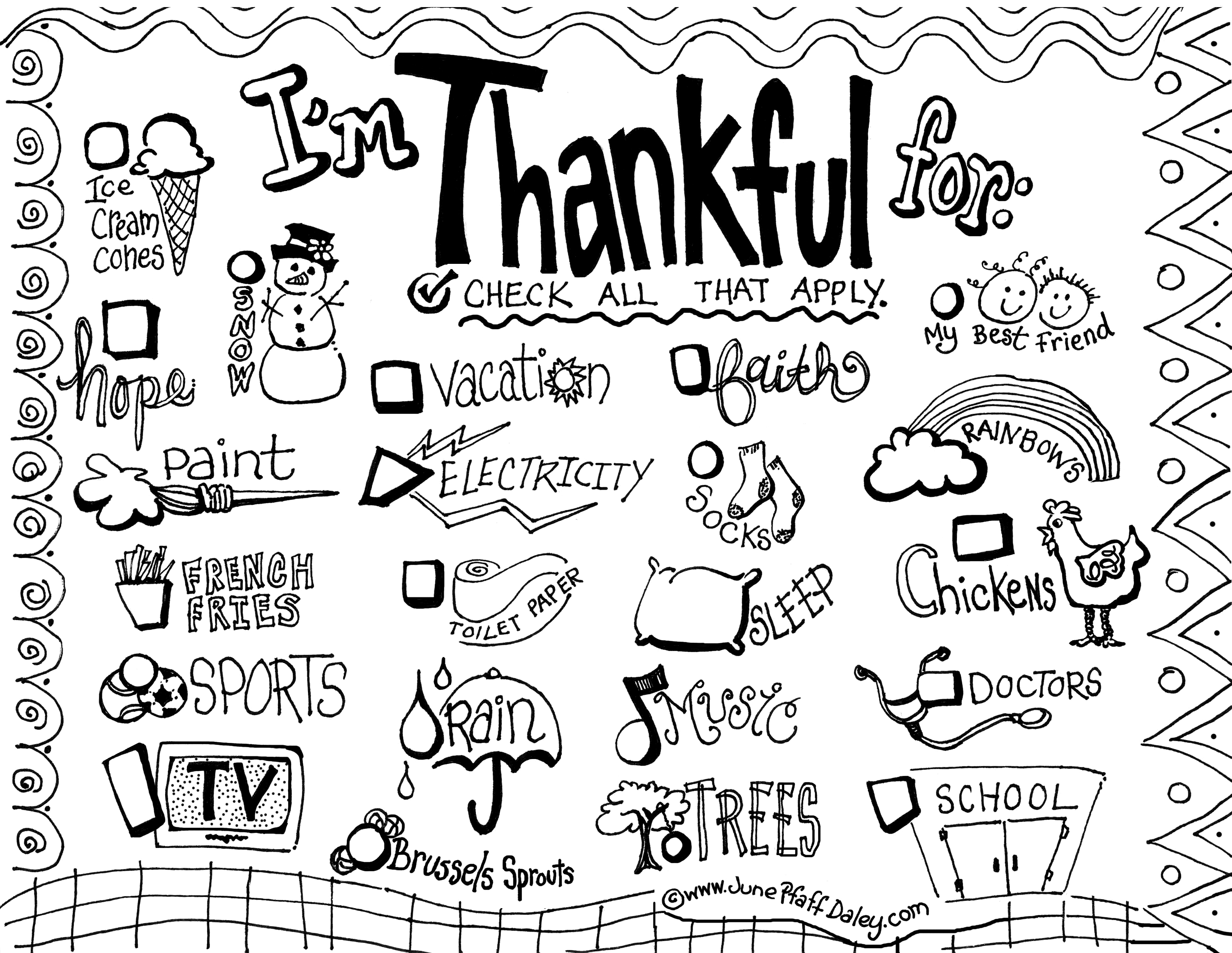 thanks giving coloring pages placemat - photo #19