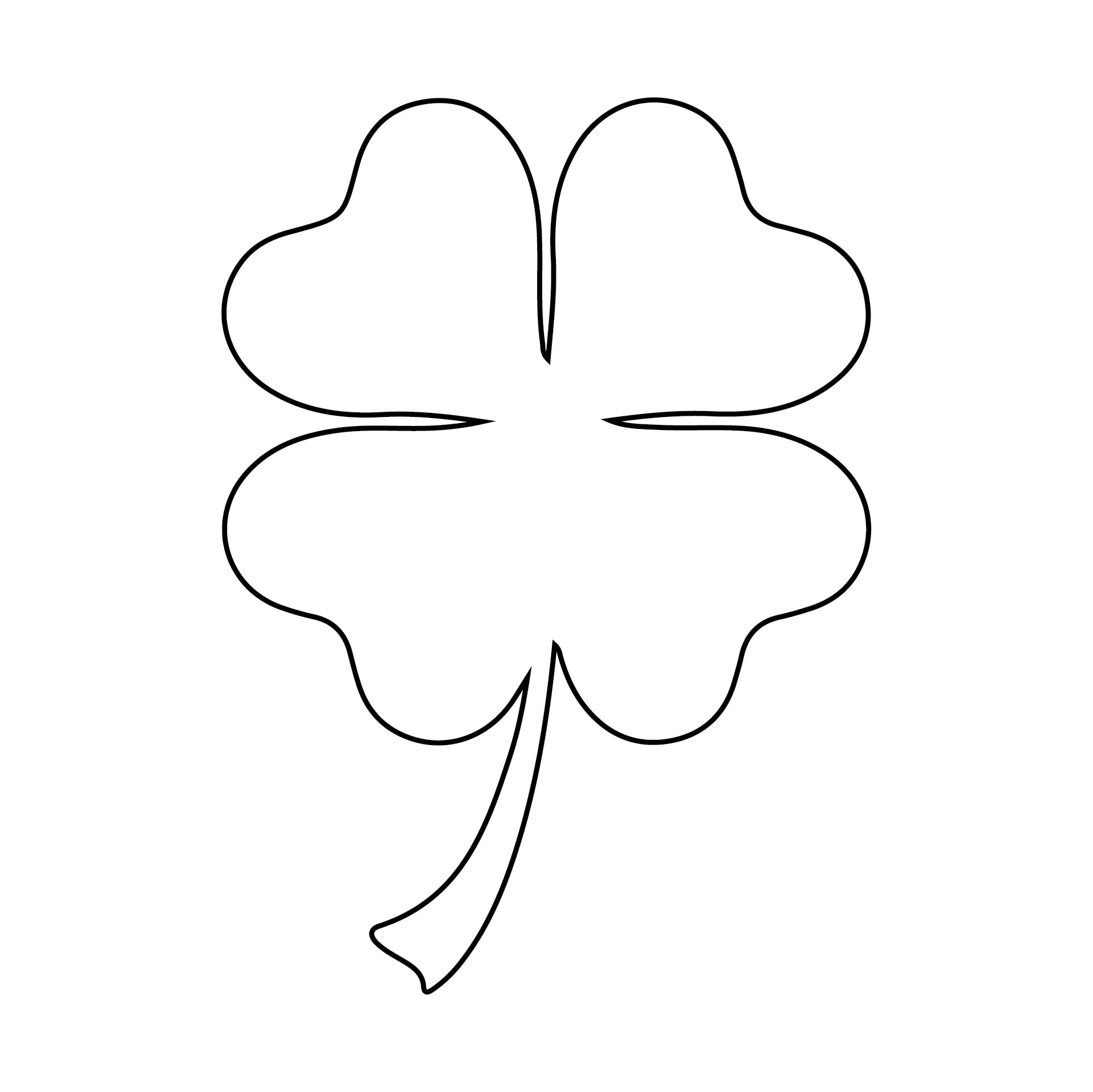 Free Printable Shamrock Shapes