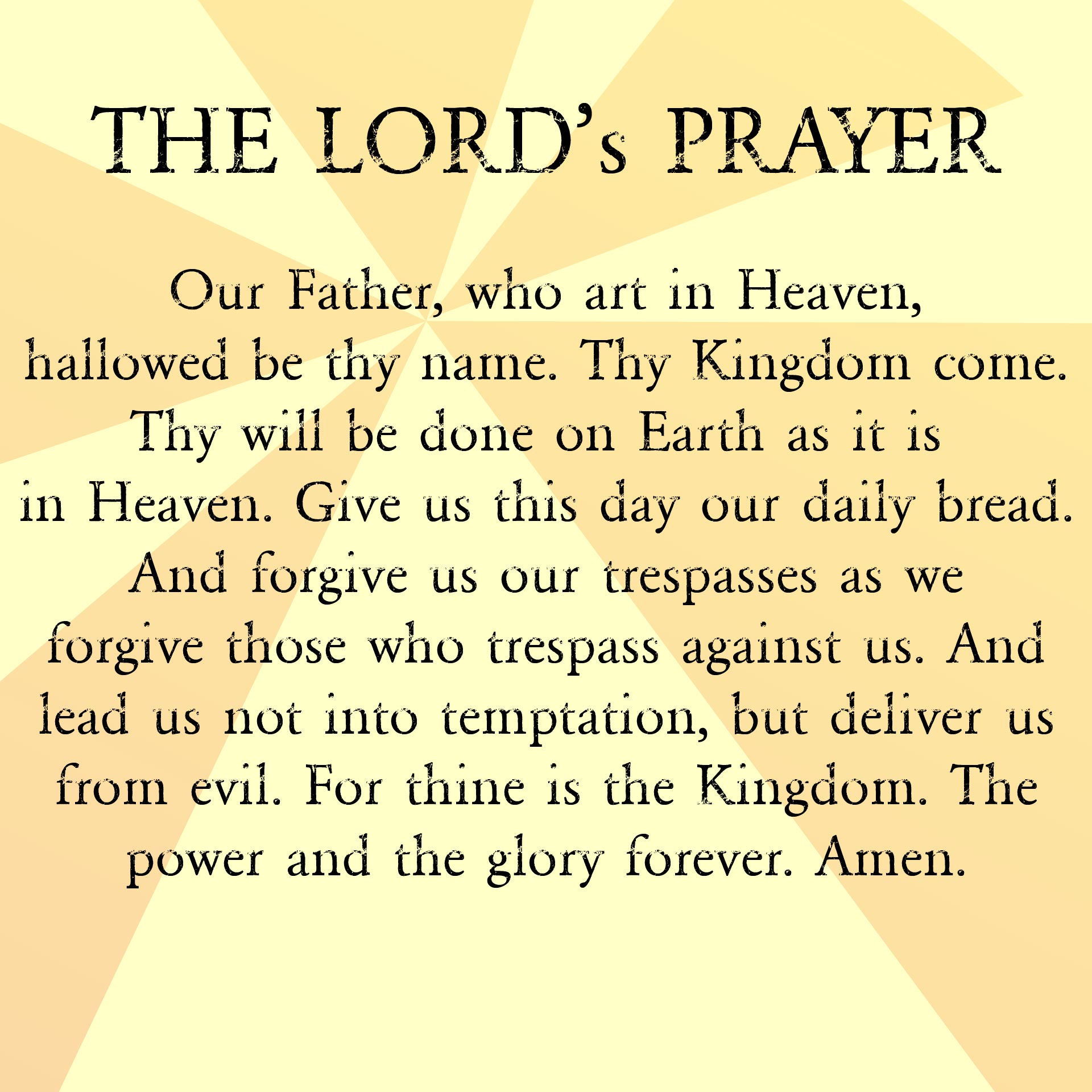 8 Best Images Of The Lord Prayer Printable Lord S Prayer To Print 