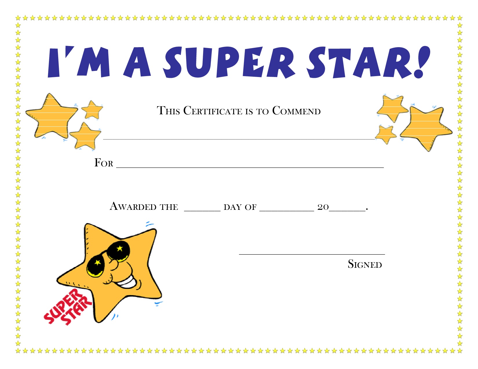 Free Printable Math Certificates For Students