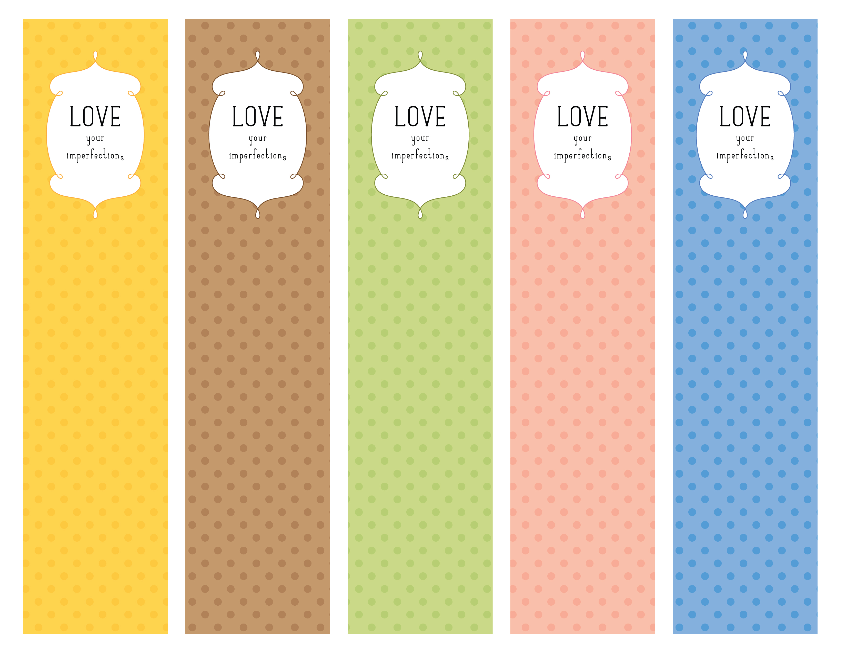 Name Bookmarks Printable Free