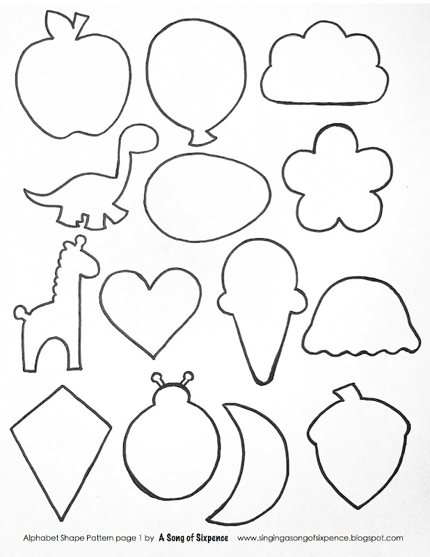 small shapes coloring pages - photo #30