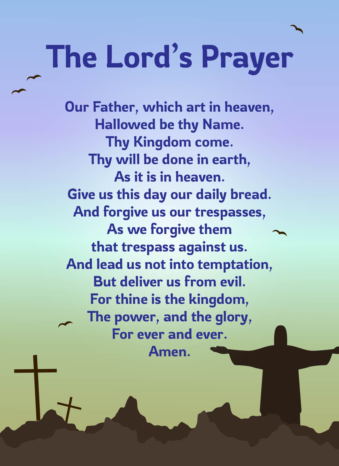8 Best Images of The Lord Prayer Printable Lord S Prayer to Print