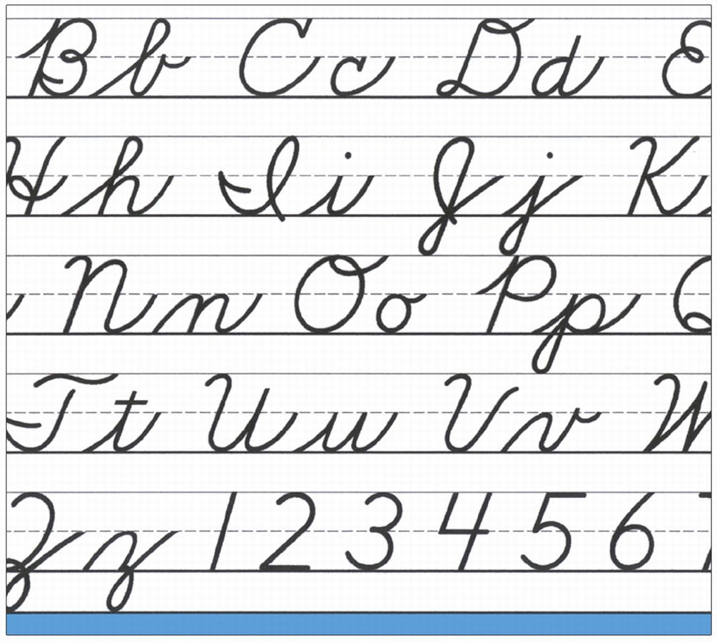 5 Best Images of Free Letter Printable Cursive Alphabet Chart - Free