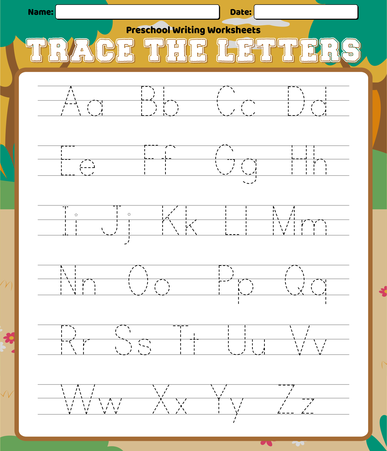 7 Best Images of Preschool Writing Worksheets Free Printable Letters