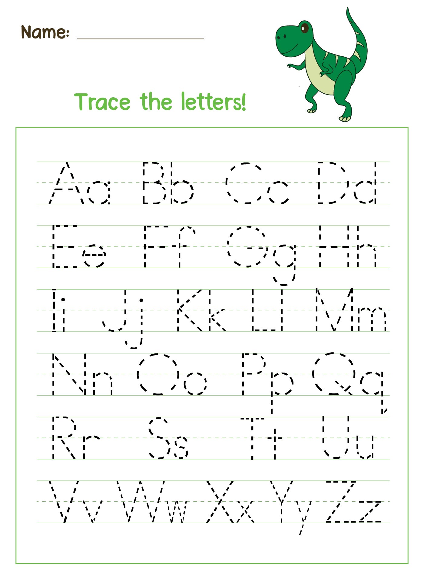 7 Best Images Of Preschool Writing Worksheets Free Printable Letters Free Printable Alphabet