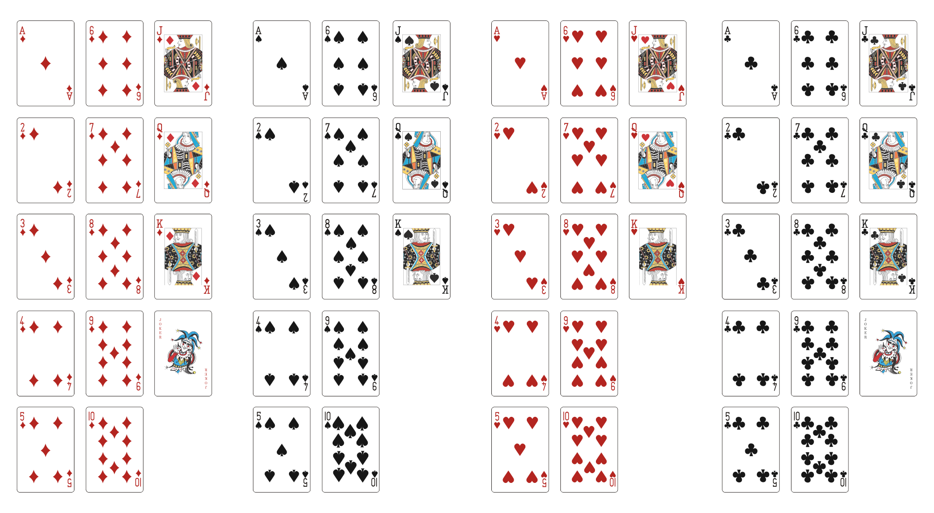 7 Best Images Of Printable Mini Deck Of Playing Cards Printable Mini Playing Cards Printable