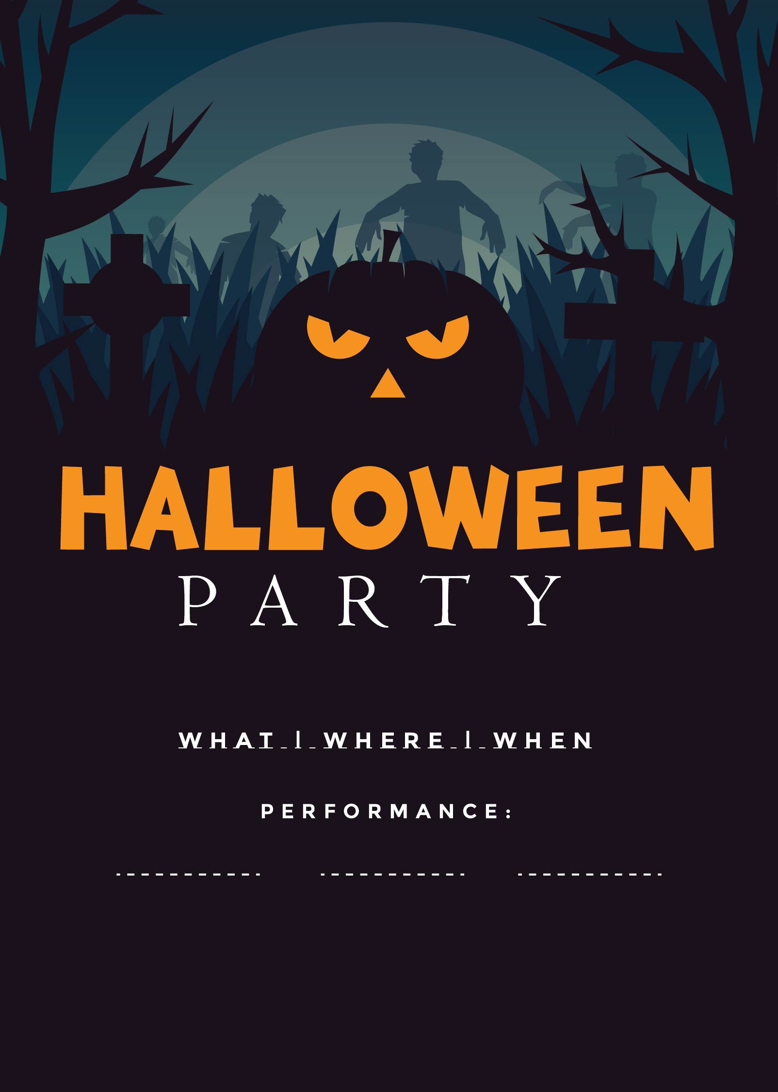 7 Best Images Of Printable Halloween Flyer Templates Halloween Party Flyer Template Halloween