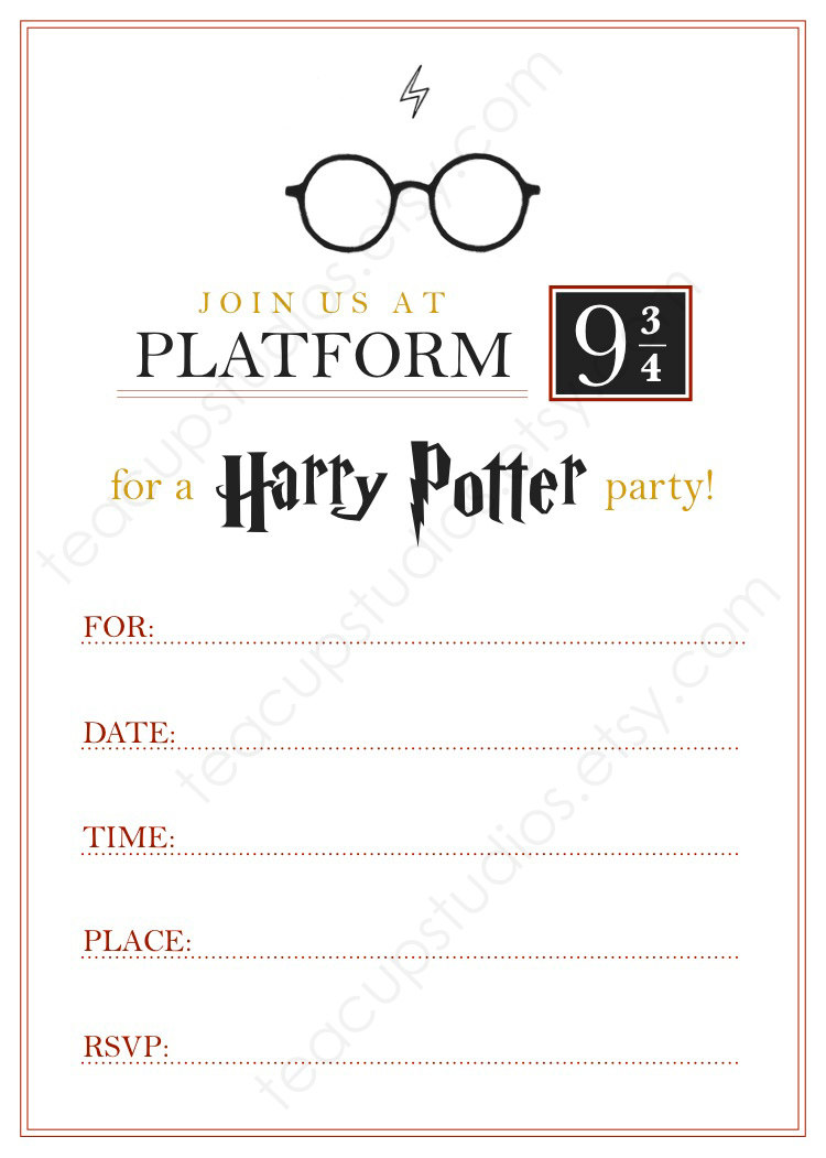 4 Best Images of Harry Potter Party Printables Free Printable Harry