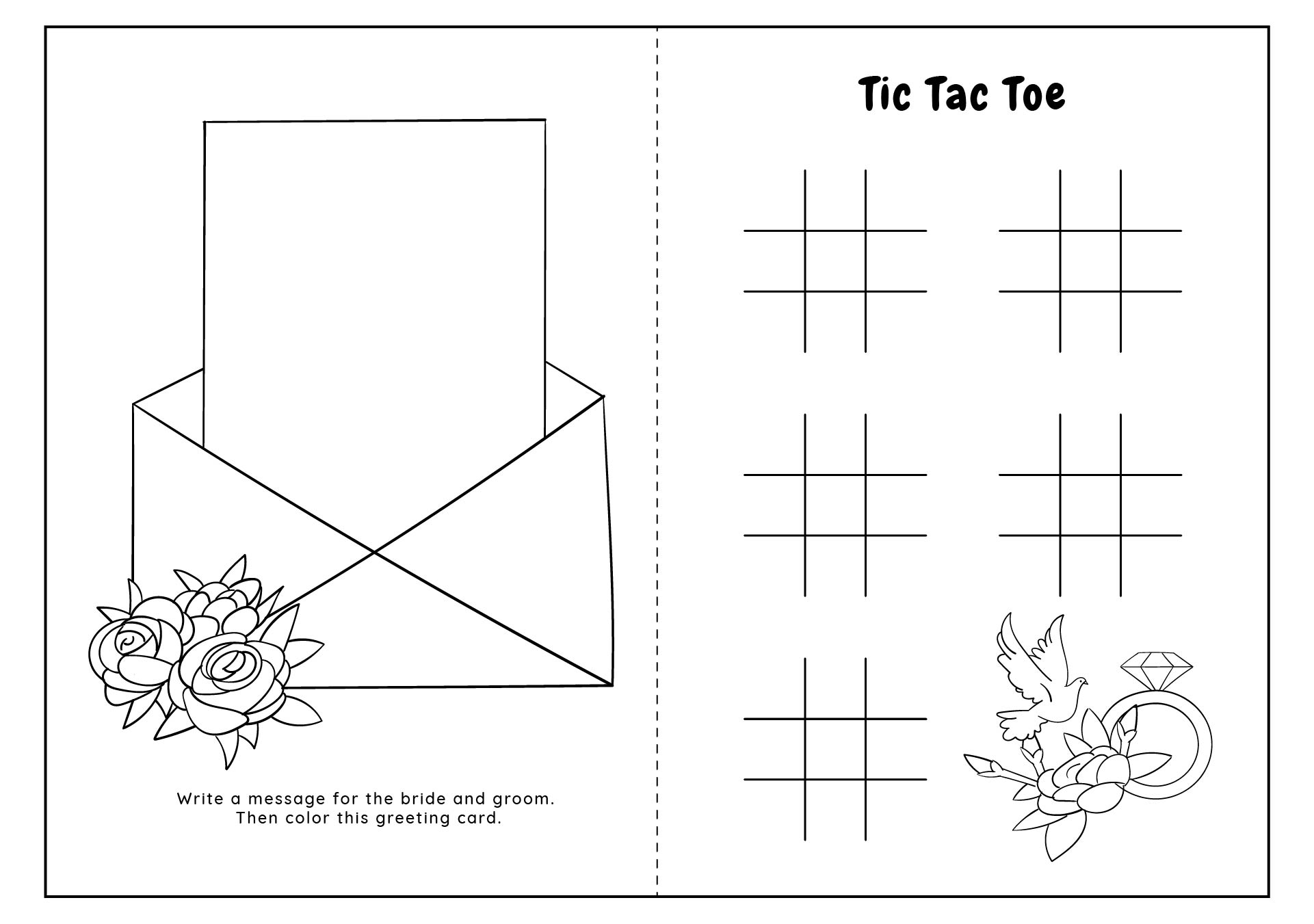 Wedding Activity Book Free Printable