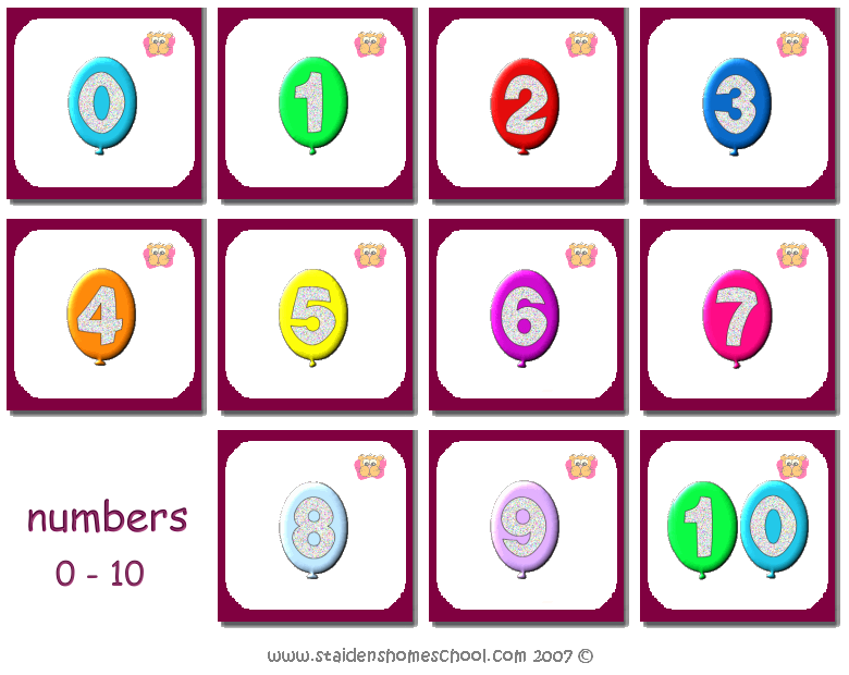 Printable Number Cards 010 Printable Word Searches