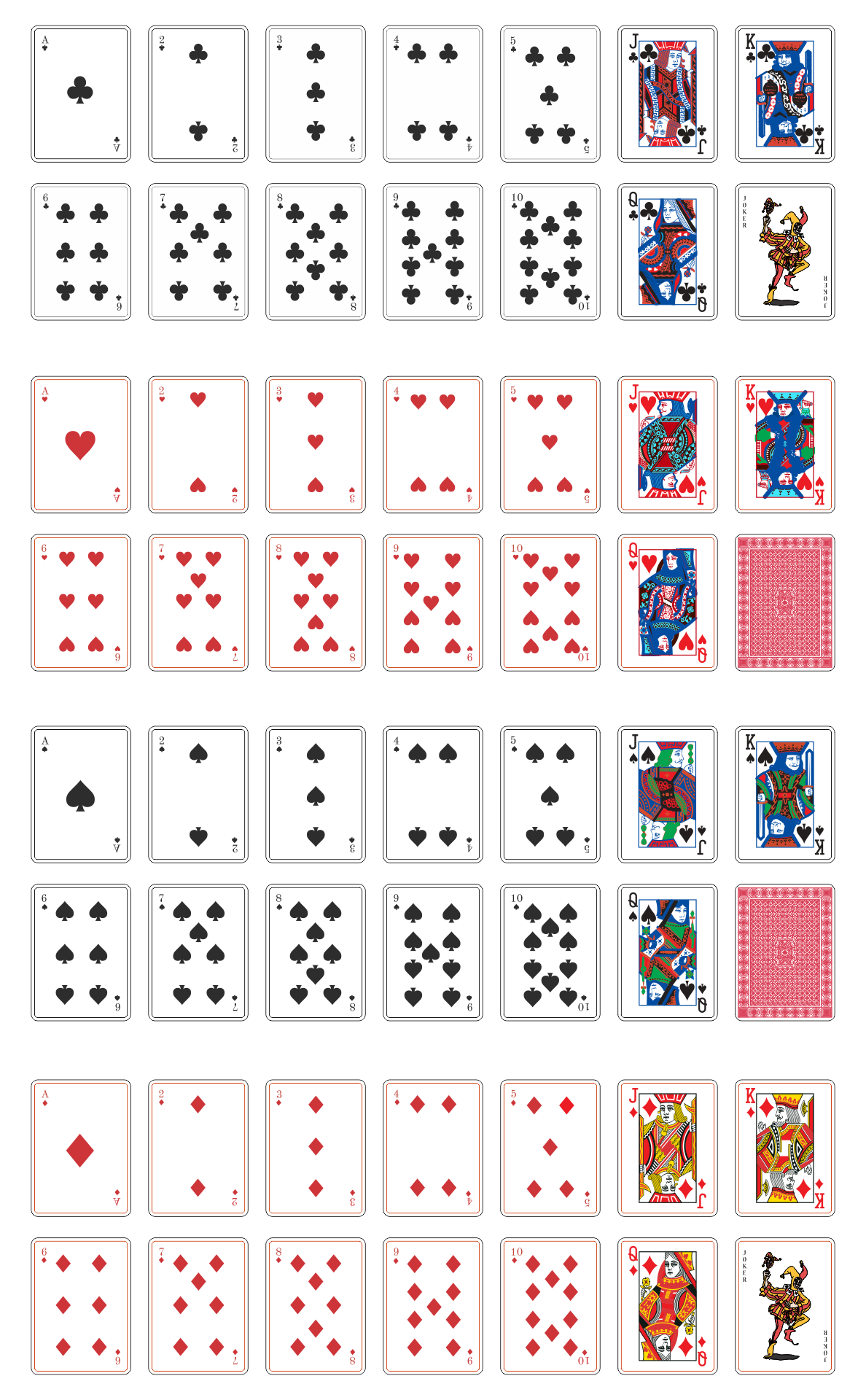 7 Best Images of Printable Mini Deck Of Playing Cards Printable Mini