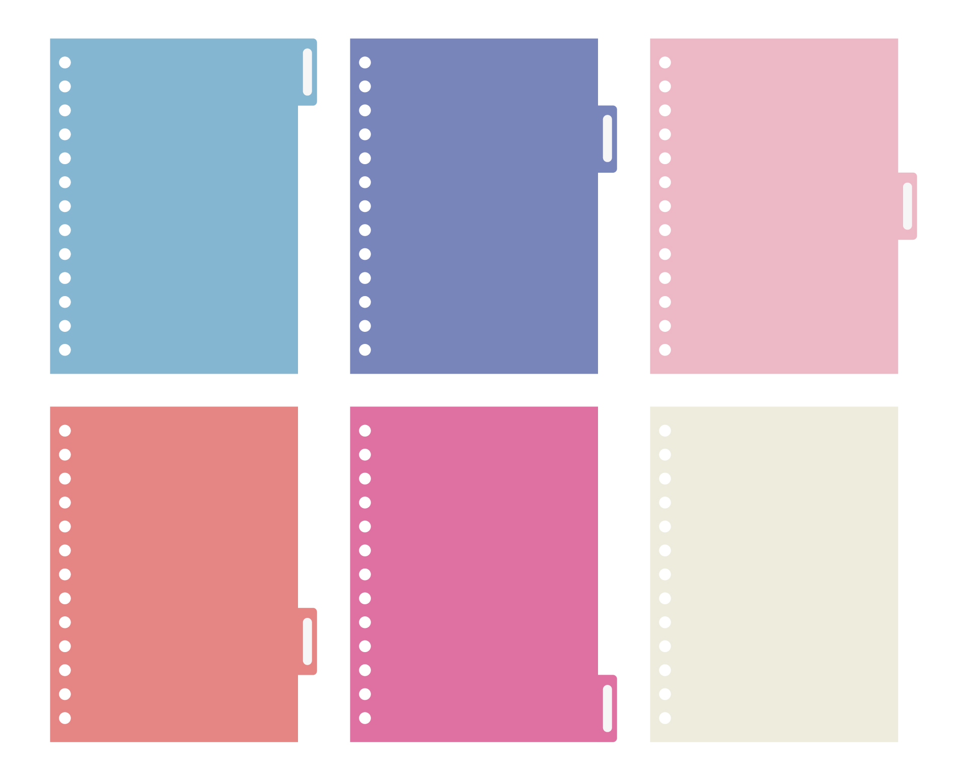 Free Printable File Dividers Template