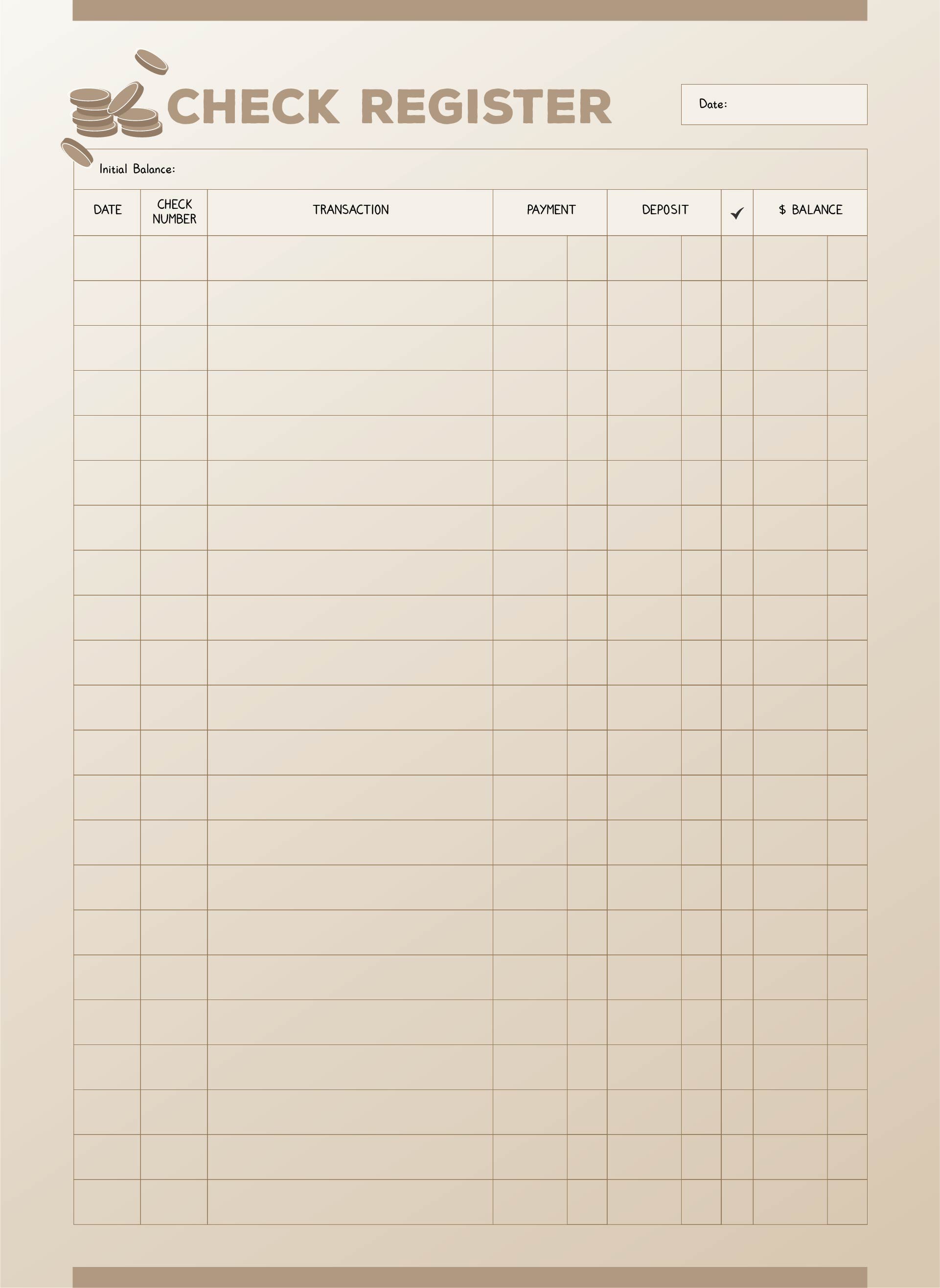 4 Best Images Of Printable PDF Check Register Free Printable Check 