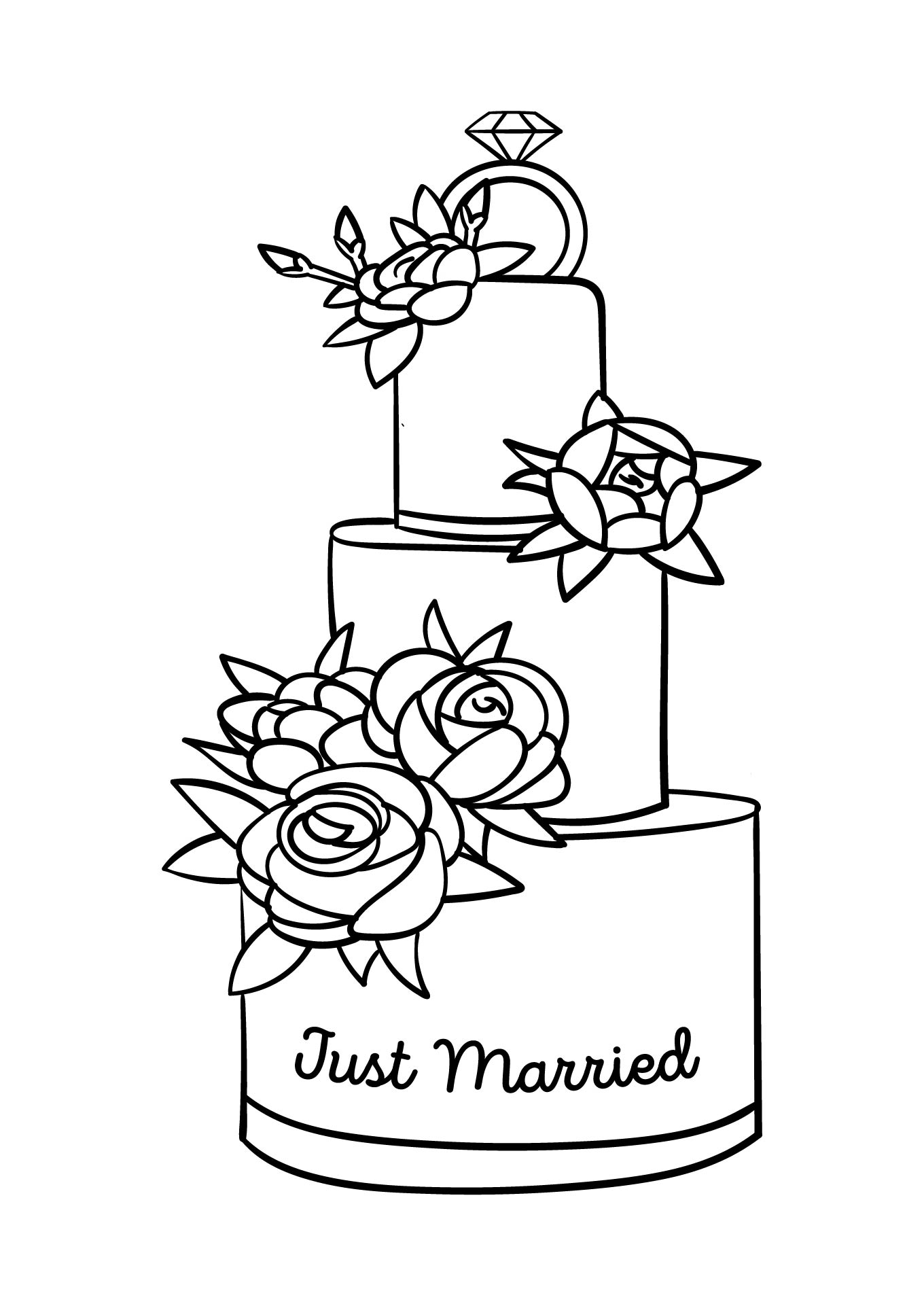 8 Best Images Of Wedding Coloring Book Printable Template Free 