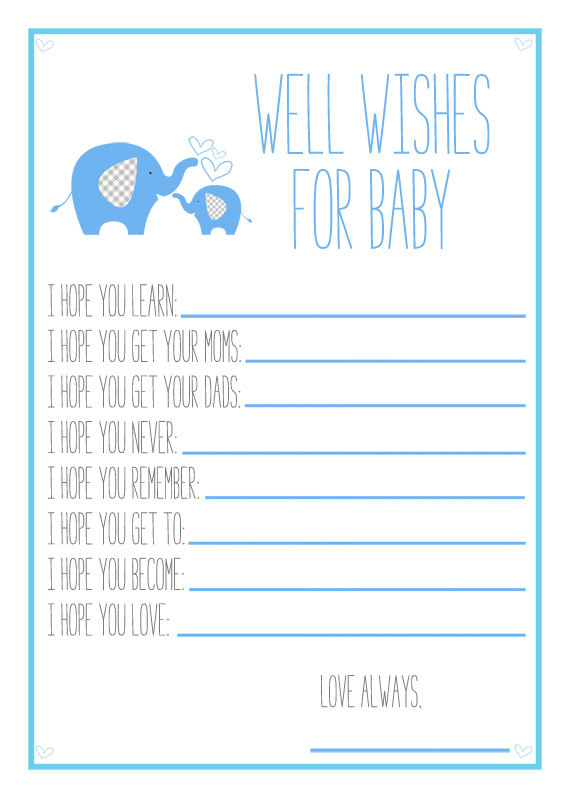 5 Best Images of Free Printable Wishes For Baby Boy ...