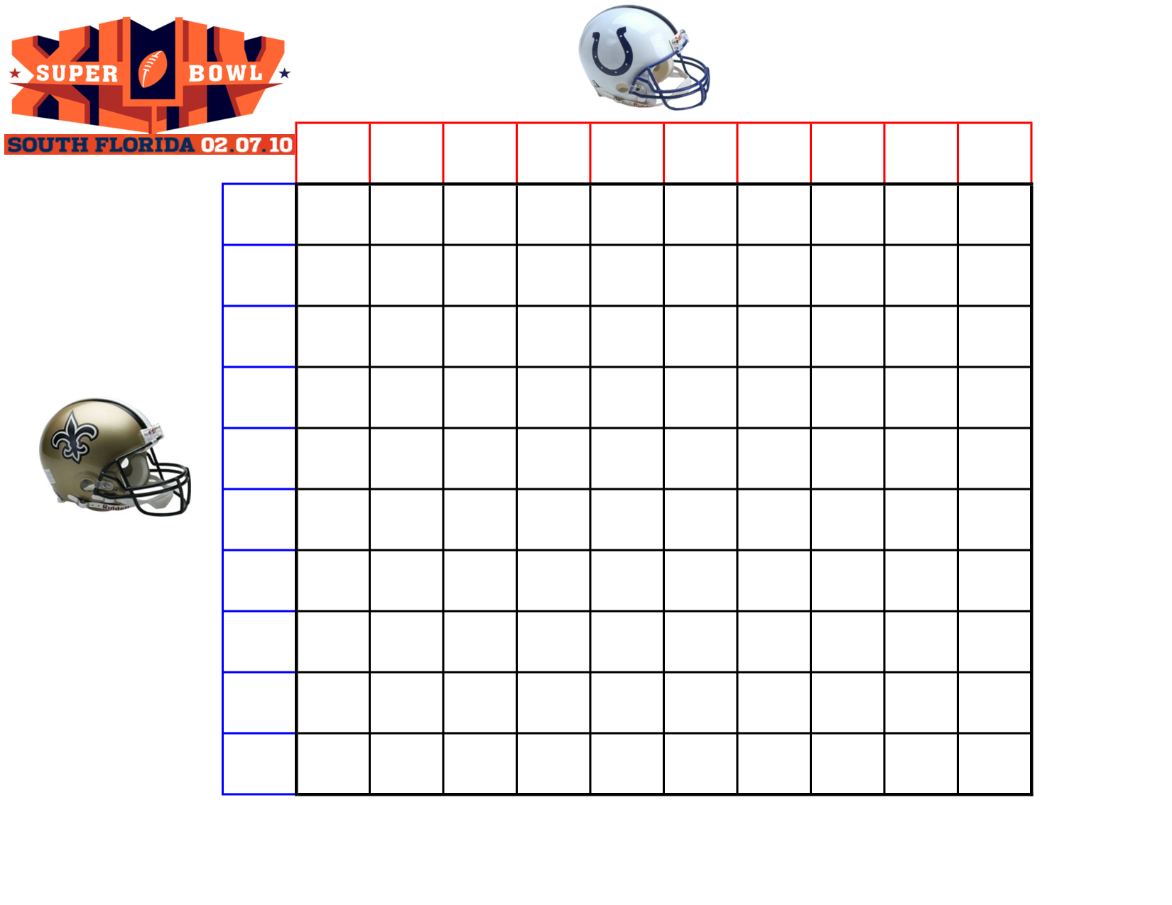 Football Square Template Printable from www.printablee.com