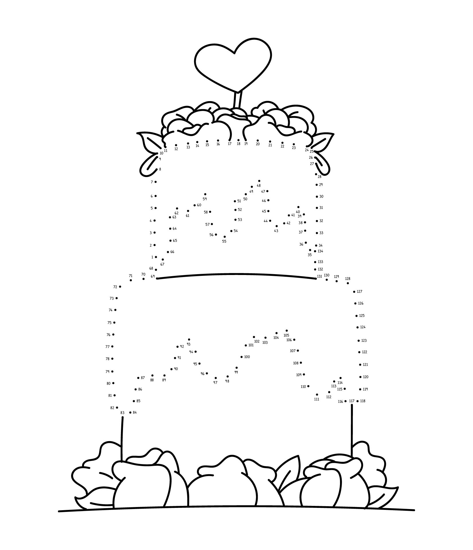 6 Best Images Of Wedding Dot To Dot Printables Free Printable Connect