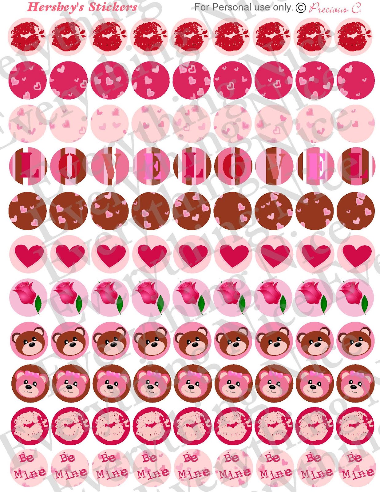 7 Best Images of Free Printable Valentine Stickers Free Printable