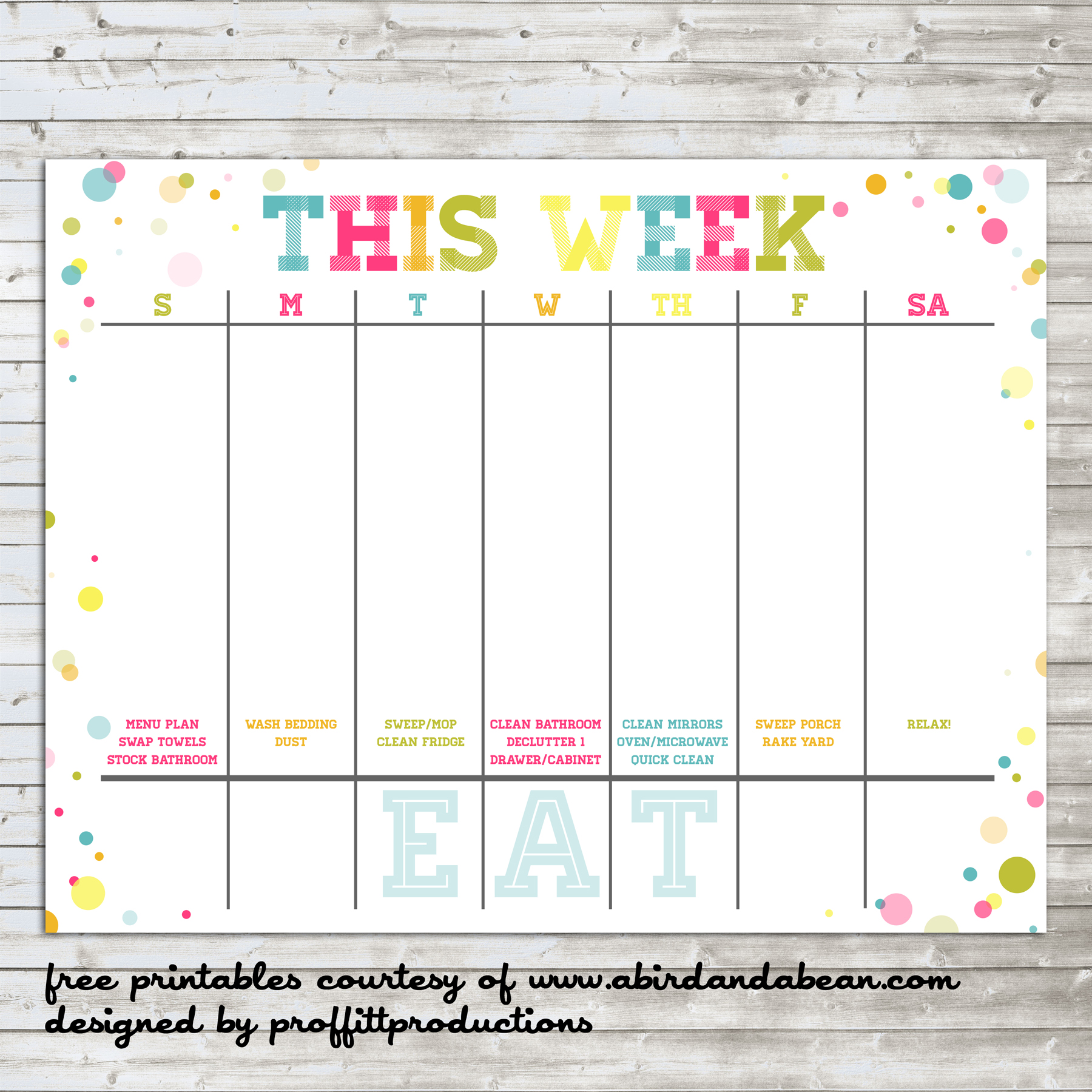 7 Best Images of Printable Calendar Week 1 - Free ...