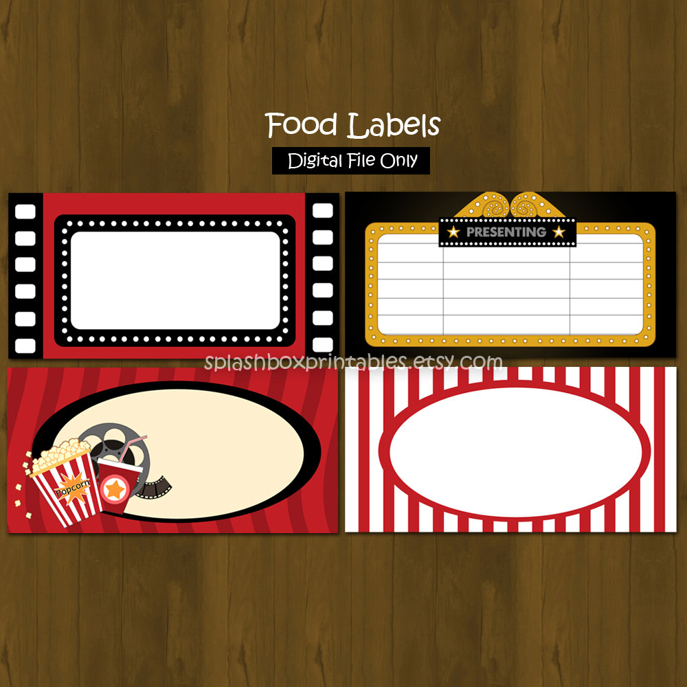 8 Best Images Of Movie Theme Printables Hollywood Themed Classroom 