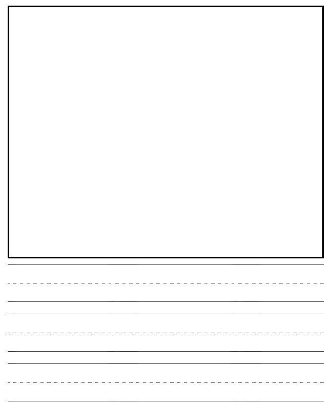 Free kindergarten writing paper template