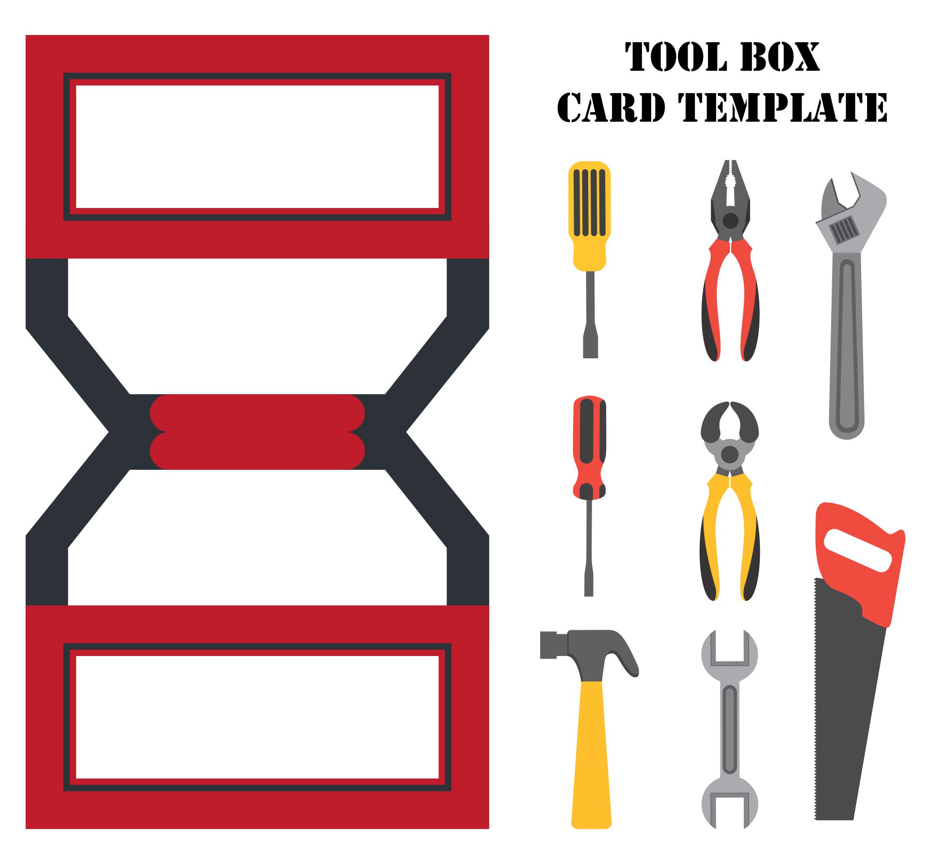 Printable Tool Box Template