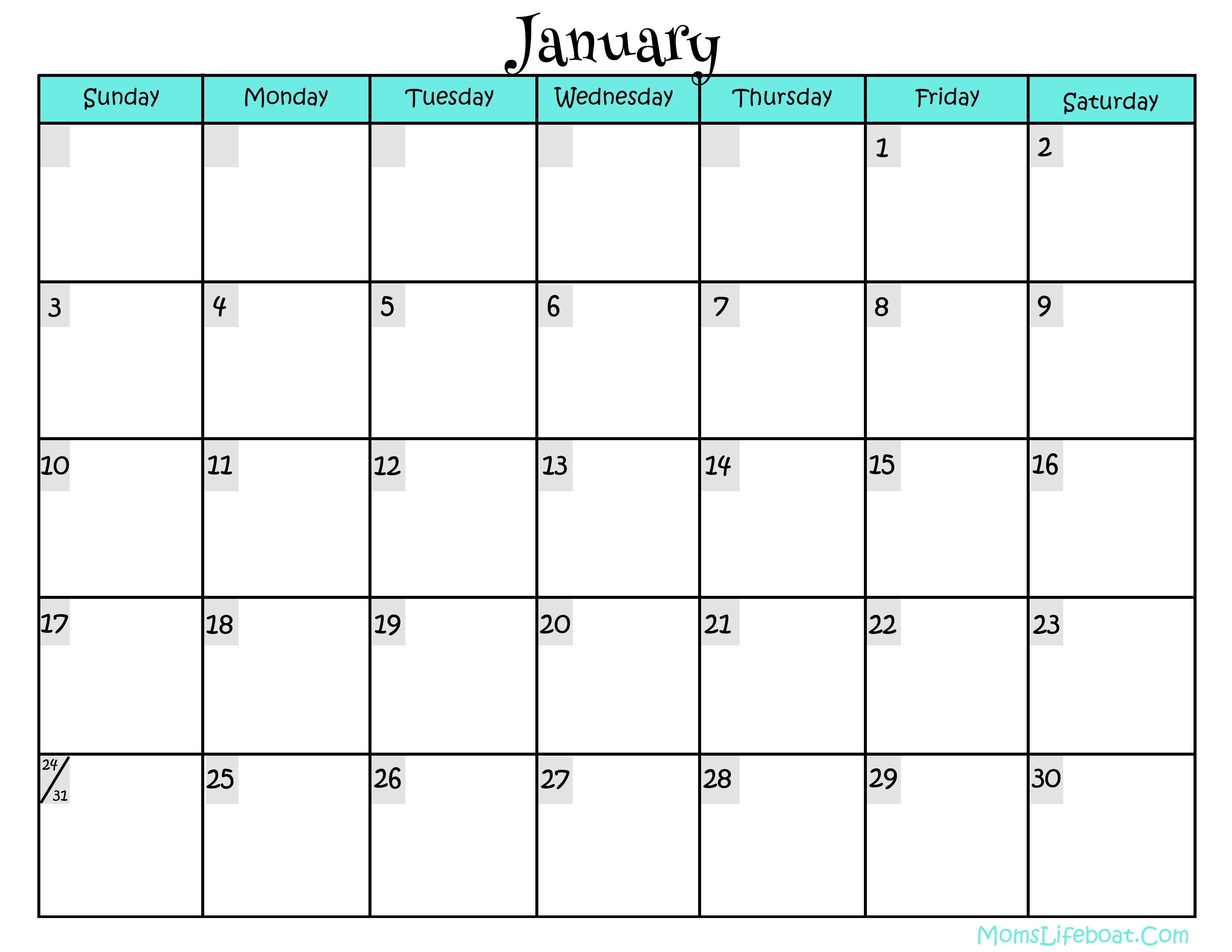 Planner 2016 Template from www.printablee.com